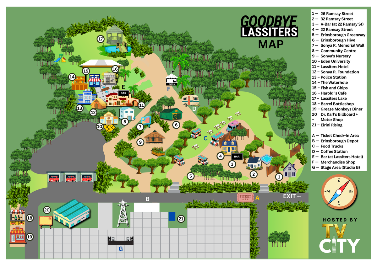 'Goodbye Lassiters' Map of Neighbours Sets at Nunawading Studios [Free Digital Download]